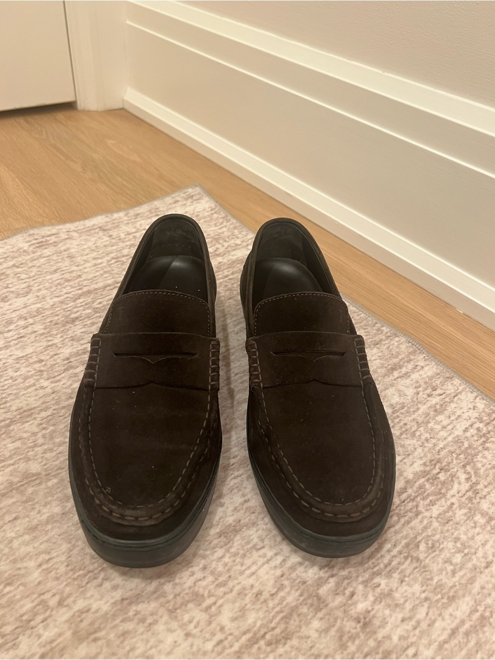 Tod's Brown Suede Loafers